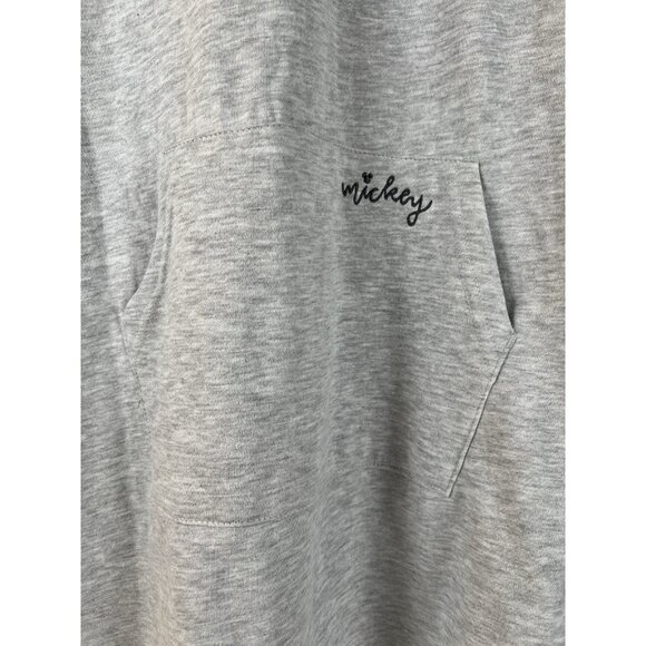Disney Mickey Women’s Gray Hoodie Sweatshirt Dress Size Small (4/6) - Picture 3 of 15